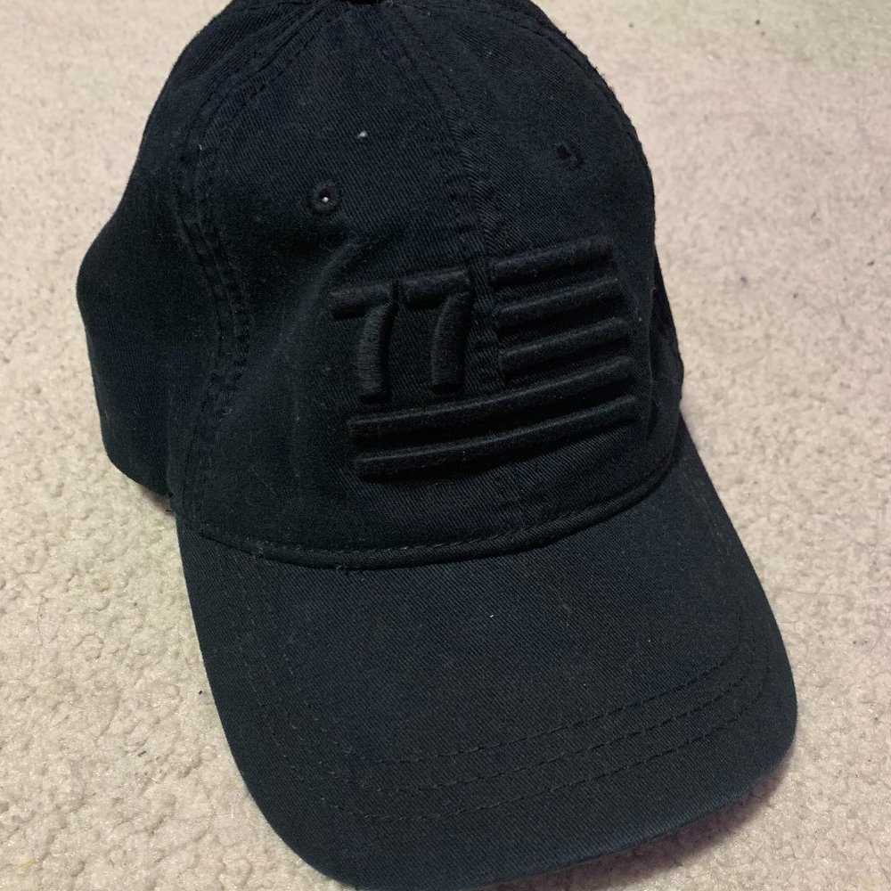 American Eagle black american flag baseball hat